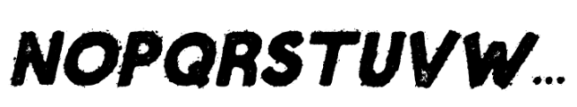 Historic Grunge Inked Slant Font UPPERCASE