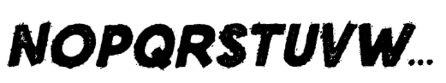 Historic Grunge Inked Slant Font LOWERCASE