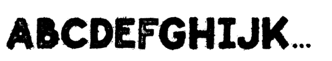 Historic Grunge Inked Font UPPERCASE