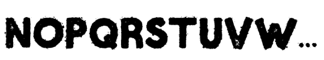 Historic Grunge Inked Font UPPERCASE