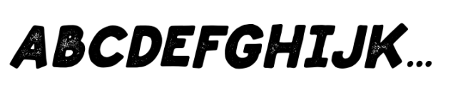Historic Grunge Stamp Slant Font UPPERCASE