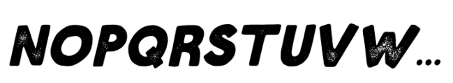 Historic Grunge Stamp Slant Font UPPERCASE