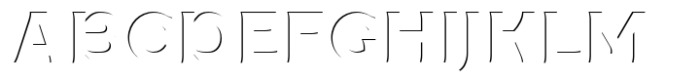 Histrom Inner Shadow Font UPPERCASE