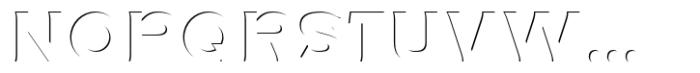 Histrom Inner Shadow Font LOWERCASE