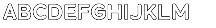 Hitec JM Outline Font UPPERCASE