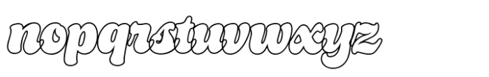 Hitec JM Script Outline Font LOWERCASE