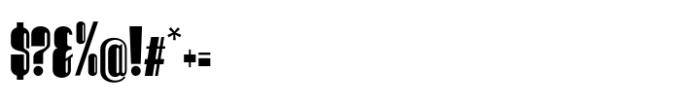 Hitrogent Black Ultra Condensed Font OTHER CHARS