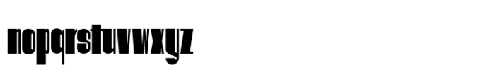 Hitrogent Black Ultra Condensed Font LOWERCASE