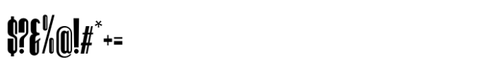 Hitrogent Medium Ultra Condensed Font OTHER CHARS