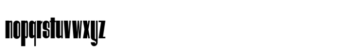 Hitrogent Medium Ultra Condensed Font LOWERCASE