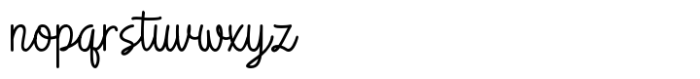 Hiyatha Script Font LOWERCASE
