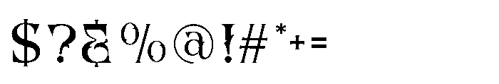 Hizba Font OTHER CHARS