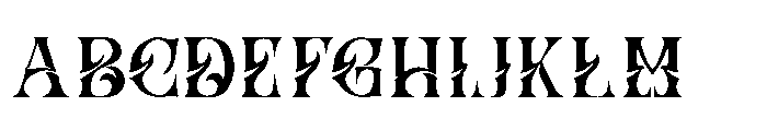 Hizba Font UPPERCASE