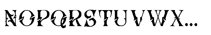 Hizba Font UPPERCASE
