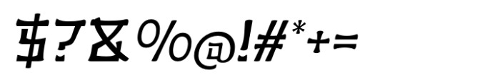 Hizuna Light Slant Font OTHER CHARS