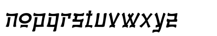 Hizuna Light Slant Font LOWERCASE
