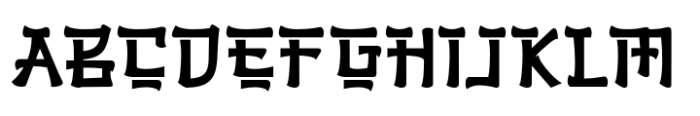 Hizuna Regular Font UPPERCASE