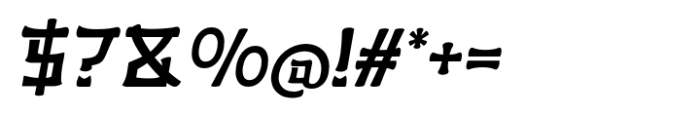 Hizuna Slant Font OTHER CHARS