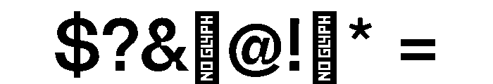 Hidde InktrapSemibold Font OTHER CHARS