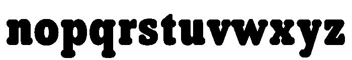 Hillman CondensedRegular Font LOWERCASE