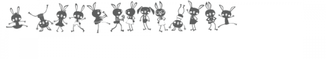 hip hop bunnies doodlebat Font UPPERCASE