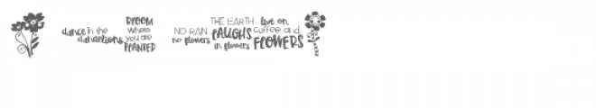 hip hop flowers doodlebat Font OTHER CHARS