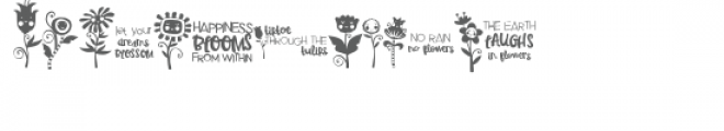 hip hop flowers doodlebat Font UPPERCASE