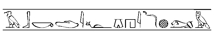 Hieroglyphic Cartouche FONT
