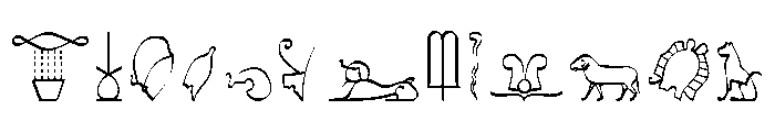 Hieroglyphic Decorative FONT