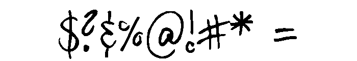 Hilde Sharp Regular Font OTHER CHARS