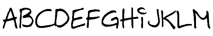 Hilde Sharp Regular Font UPPERCASE