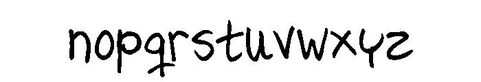 Hilde Sharp Regular Font LOWERCASE