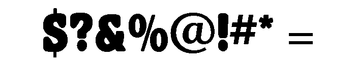 Hillman Condensed Regular Font OTHER CHARS