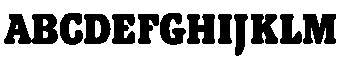 Hillman Condensed Regular Font UPPERCASE