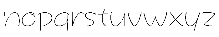 Hiromina03 Latin Font LOWERCASE
