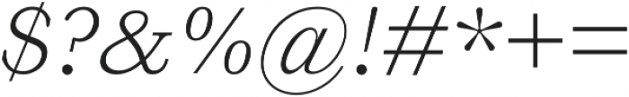 HK Carta ExtraLight Italic otf (200) Font OTHER CHARS