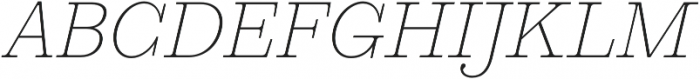 HK Carta Thin Italic otf (100) Font UPPERCASE