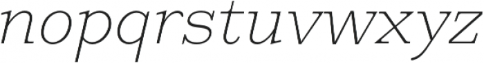 HK Carta Thin Italic otf (100) Font LOWERCASE