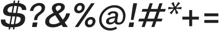 HK Gothic SemiBold Italic otf (600) Font OTHER CHARS