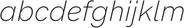 HK Grotesk Pro ExtraLight Italic otf (200) Font LOWERCASE