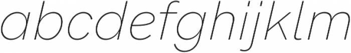 HK Grotesk Pro Thin Italic otf (100) Font LOWERCASE