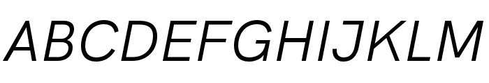 HK Grotesk Italic Font UPPERCASE