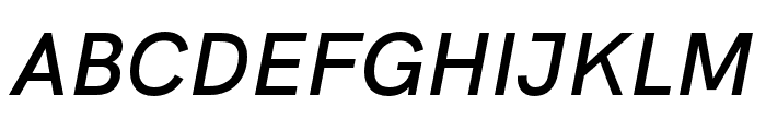 HK Grotesk SemiBold Italic Font UPPERCASE
