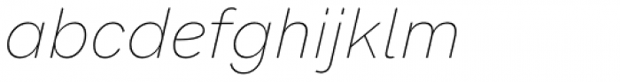 HK Grotesk Pro Thin Italic Font LOWERCASE