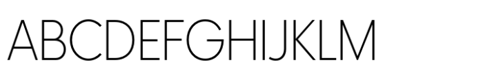 HK Nova Extra Light Narrow Font UPPERCASE