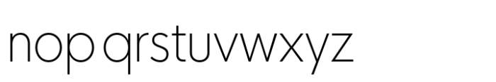 HK Nova Extra Light Narrow Font LOWERCASE