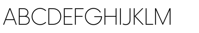 HK Nova Extra Light Rounded Font UPPERCASE