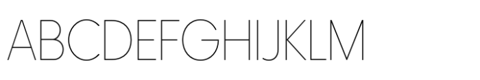 HK Nova Thin Narrow Font UPPERCASE