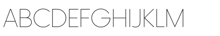 HK Nova Thin Rounded Font UPPERCASE
