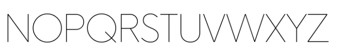 HK Nova Thin Rounded Font UPPERCASE